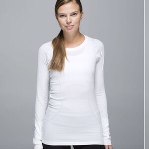 Lululemon Swiftly Tech Long Sleeve White, NWOT, size 8